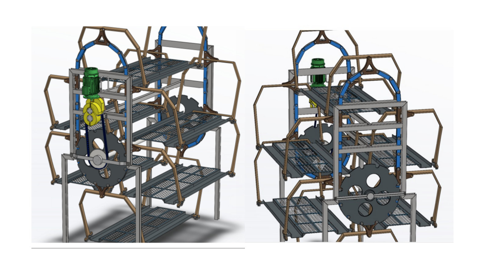 立体升降式停车库图纸,垂直循环立体车库模型