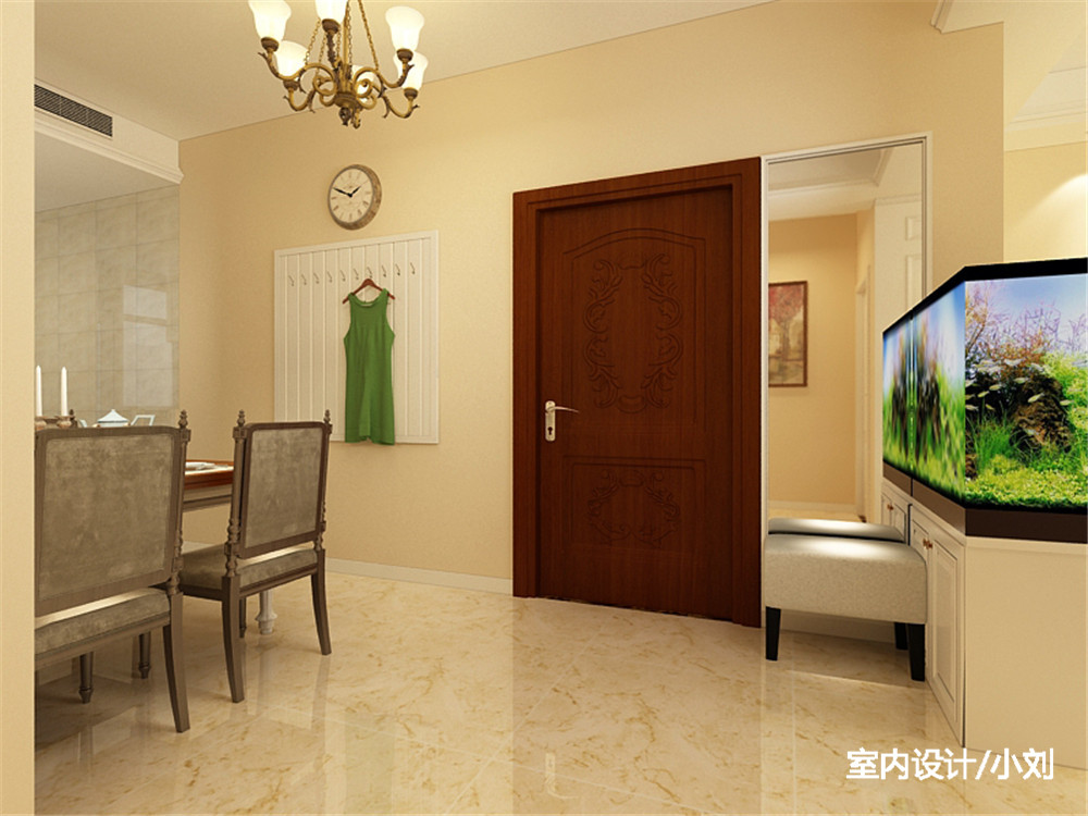 听海蓝珊两居室132，漂亮、大气的整体艺术之家，包含了欧式和田园两种风格，欧式加田园更体现出家的温心