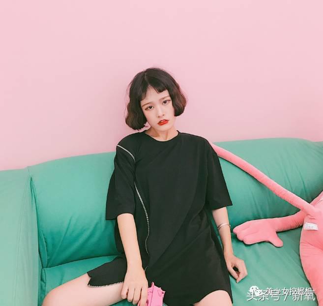 那些留短发的网红，居然辨识度统一比长卷发网红高！比如这个水原希子和王大陆的综合体