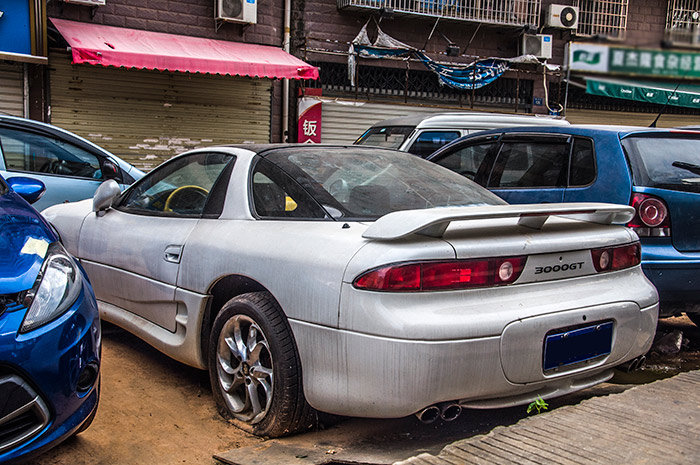 中国还能上路的三菱3000gt,老款三菱3000gt