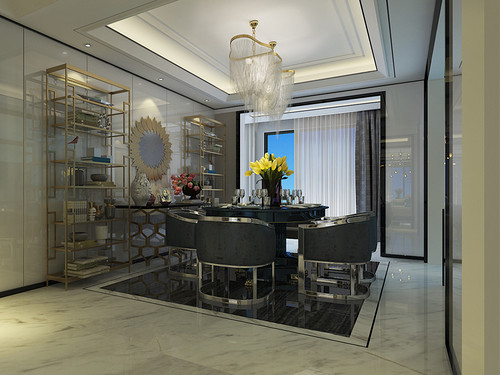 现代城市优雅空间,优雅舒展的现代空间