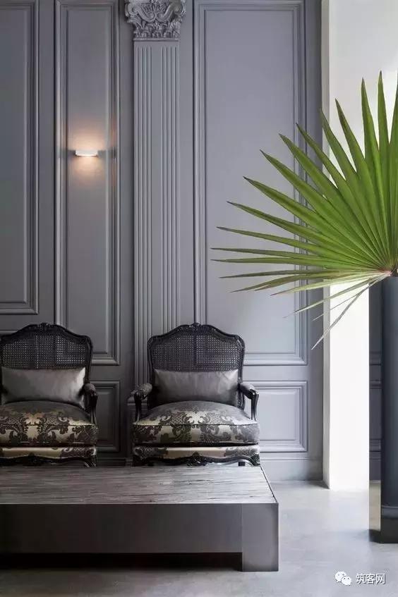 时尚经典护墙板装修效果图,小户型护墙板设计