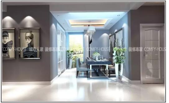 潍坊装修房子现代简约小户型,潍坊郡园90平装修