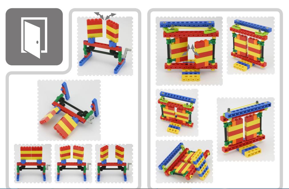 乐高门拼装教程,乐高门制作