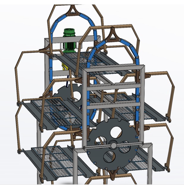 立体升降式停车库图纸,垂直循环立体车库模型