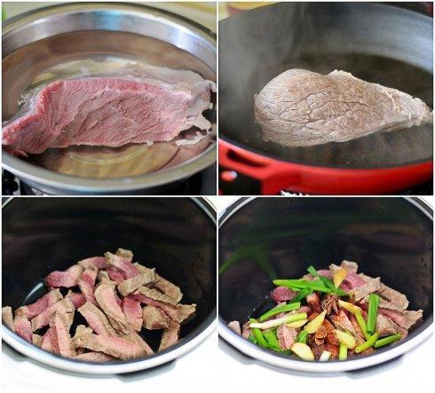 自制五香牛肉干零食,自制晒的香辣牛肉干