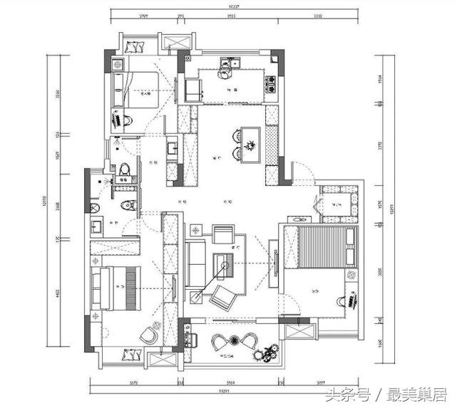 美巢装饰实景,美巢装饰复式大厅装修效果图