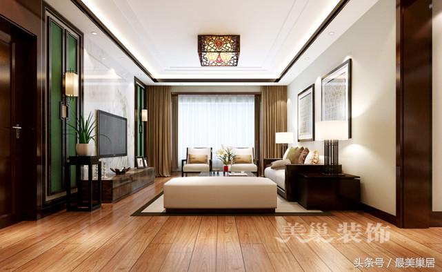 美巢装饰实景,美巢装饰复式大厅装修效果图