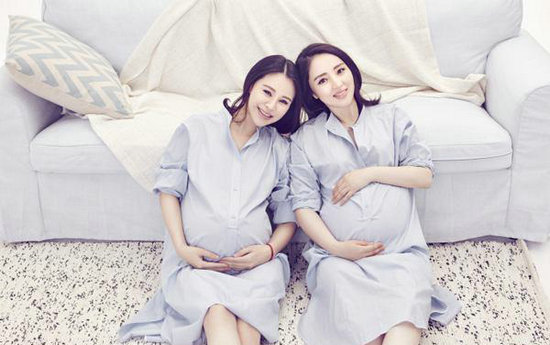 董璇怎么拍孕妇照,孙俪董璇圆脸照片