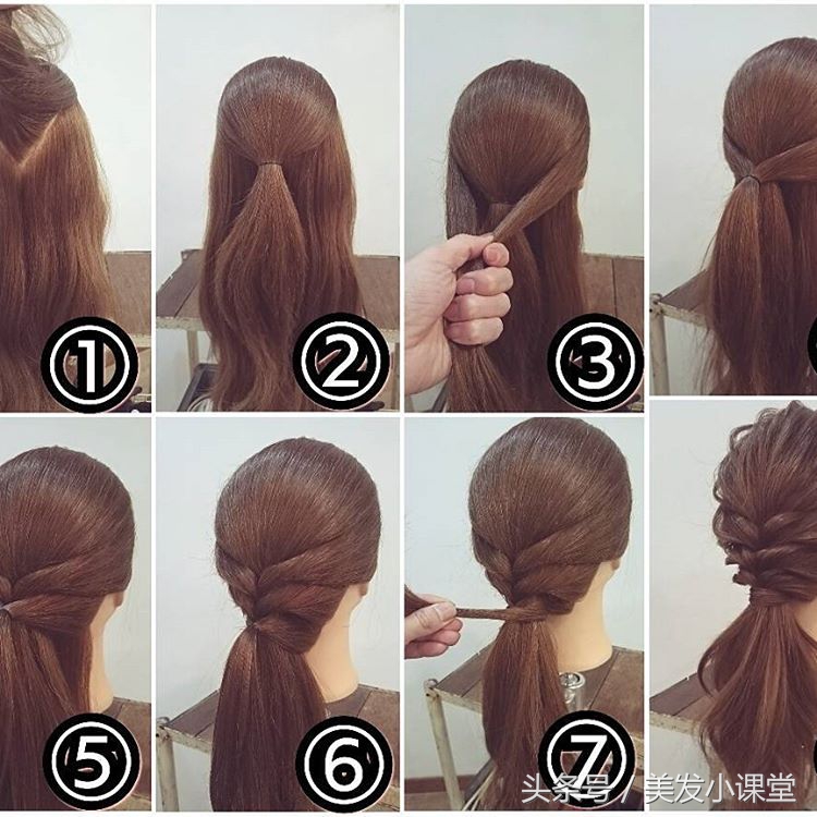 懒人编发技巧6款编发搞定,编发教程美出高级感日常编发