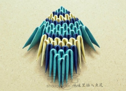 简单的鱼折纸,折纸立体鱼简单教程