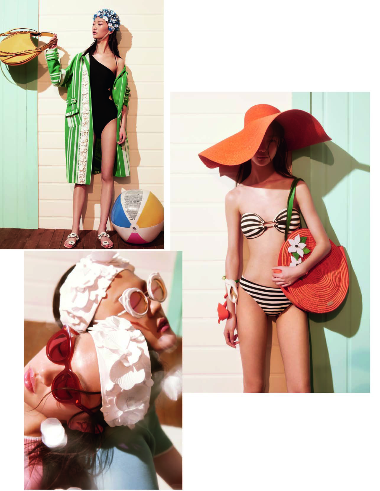 在海边怎么秀肌肉,海边泳衣简单又时髦