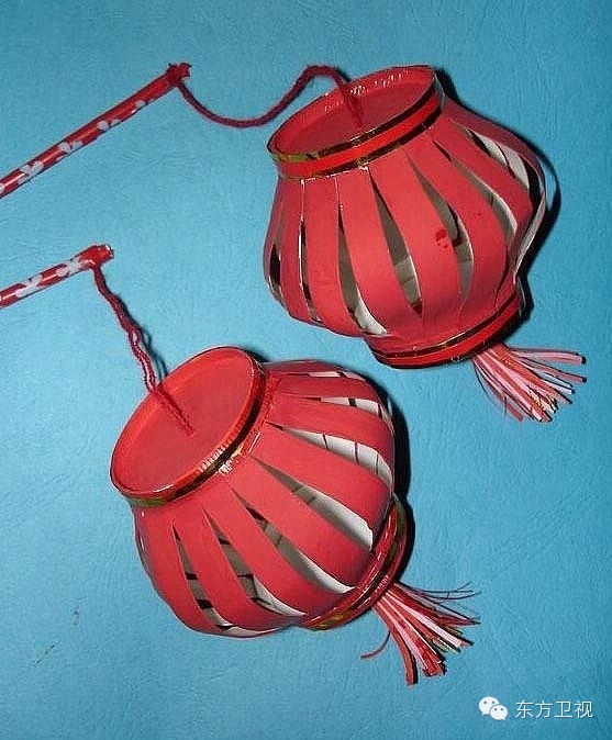 蛋糕盒自制灯笼元宵节,元宵节灯笼的做法小学生手作