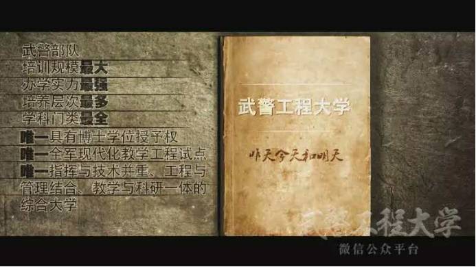 集结号｜报考*警武**工程大学的十个理由