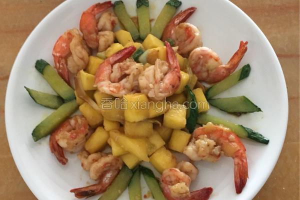 芒果虾仁正宗做法,芒果虾仁沙拉的做法