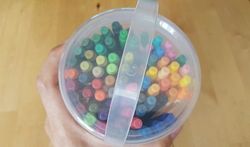 无印良品迷你彩笔,用普通的彩色笔来做手帐