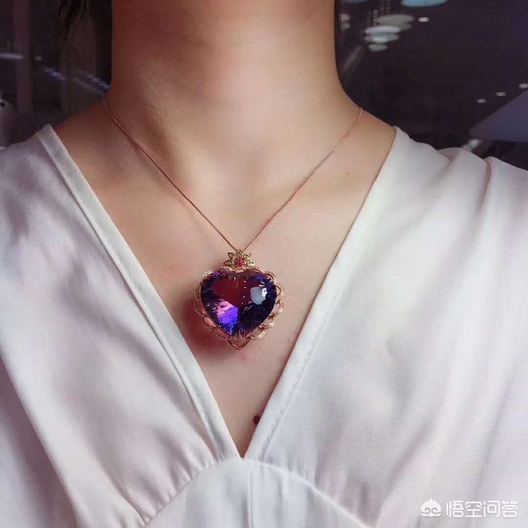 水晶吊坠项链做法,水晶项链配和田玉吊坠