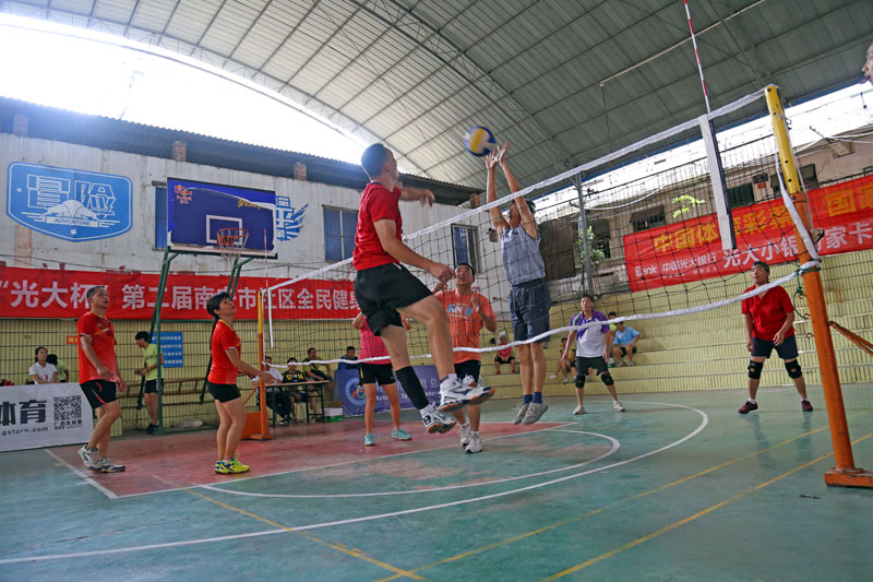 南宁市第十三气排球运动会,南宁气排球社区比赛