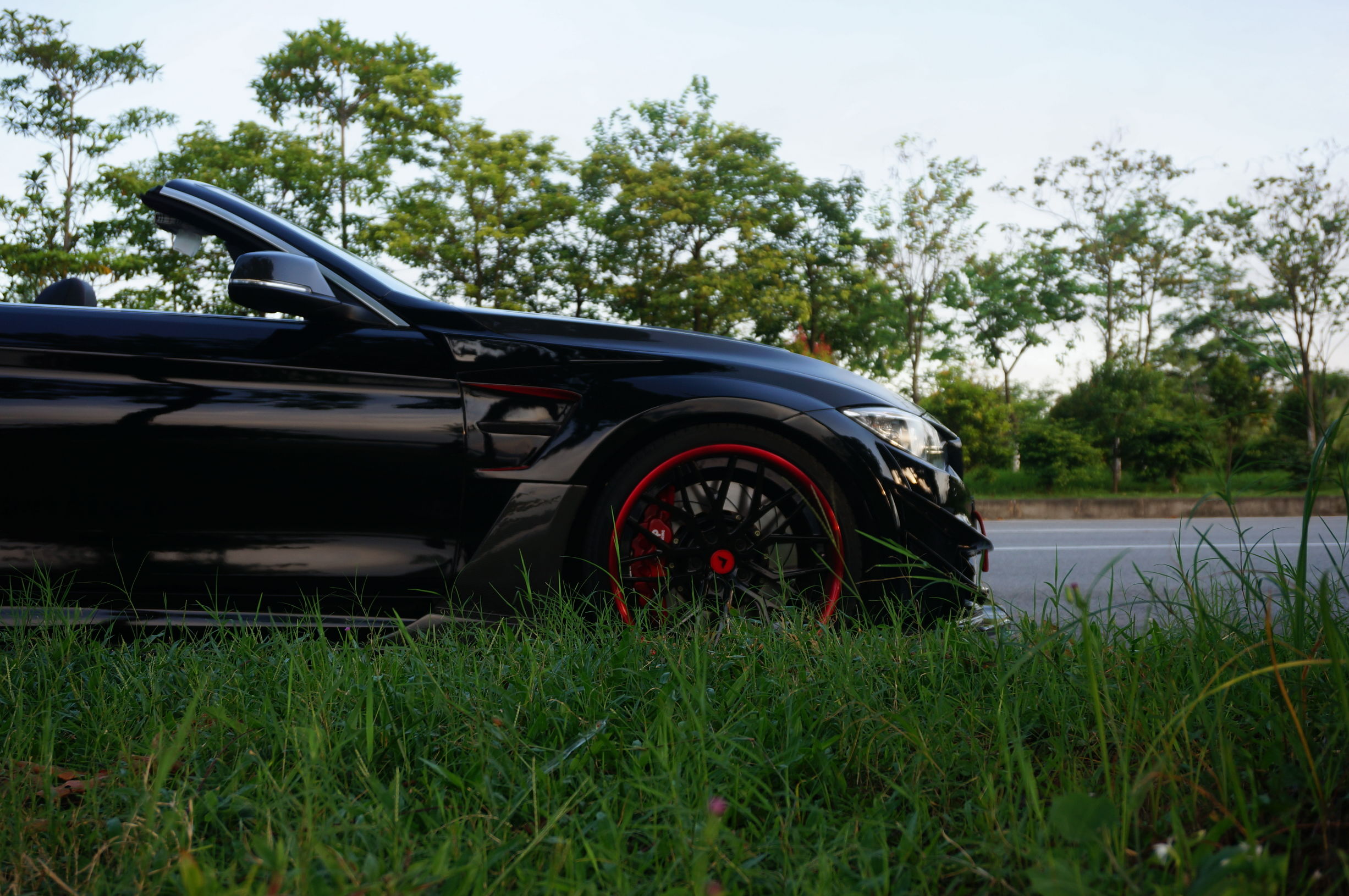 宝马428i运动套装改装黑武士,宝马428四门黑武士