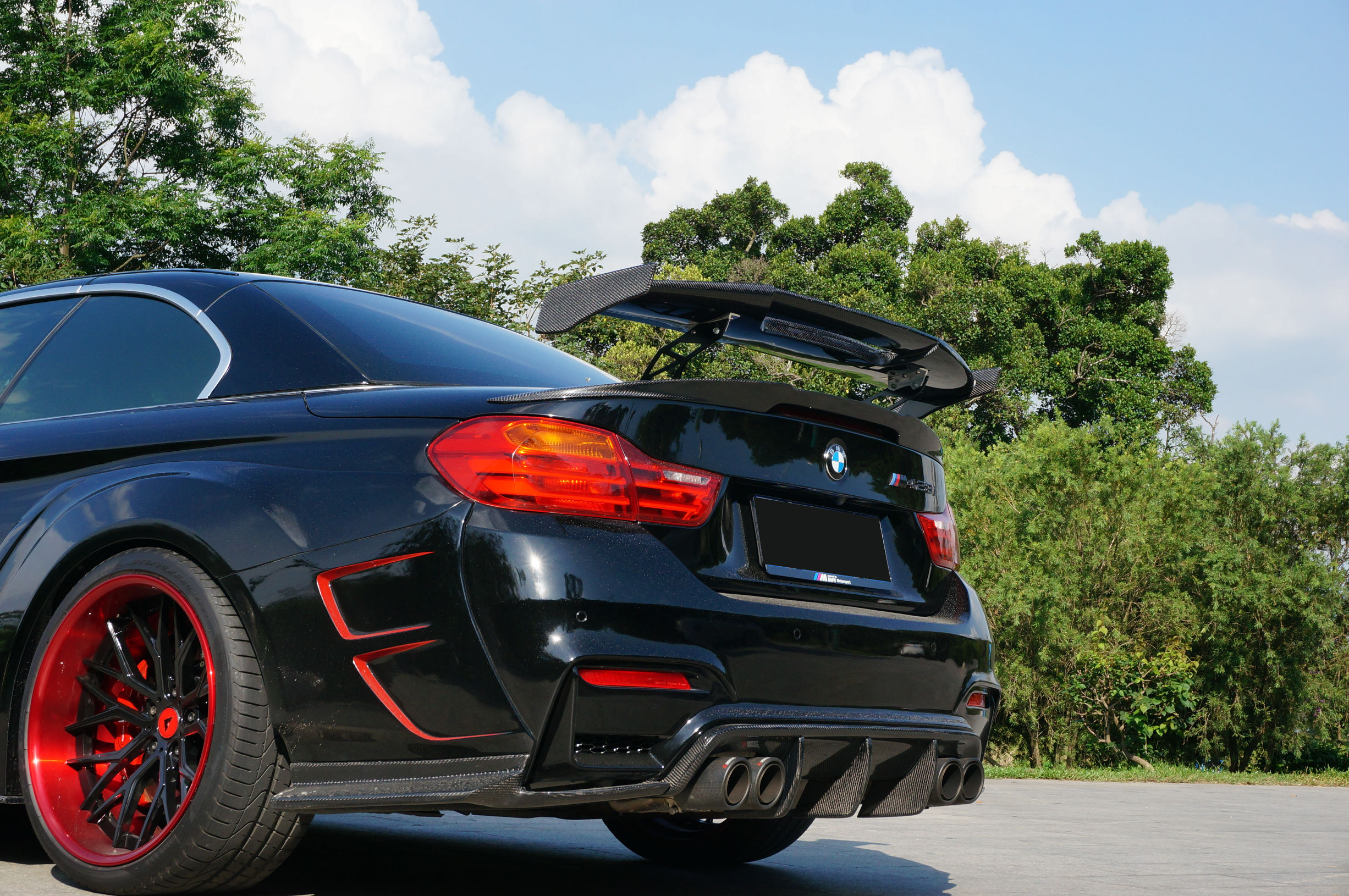 宝马428i运动套装改装黑武士,宝马428四门黑武士