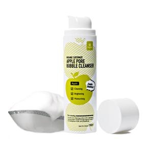 韩国Nuganic绿康丽青苹果O2光彩洁面乳,卸妆+洁面二合一挽救我