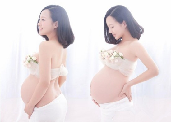董璇怎么拍孕妇照,孙俪董璇圆脸照片