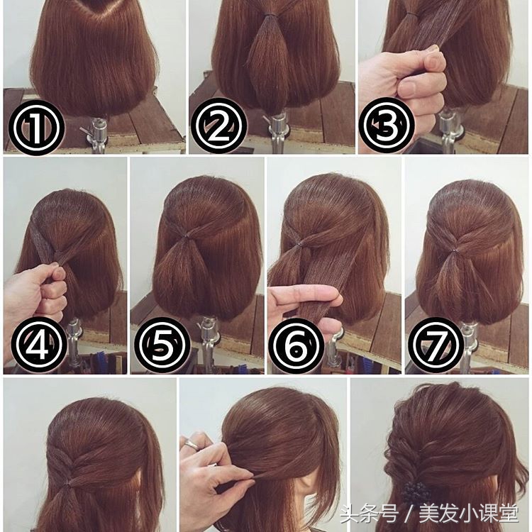 懒人编发技巧6款编发搞定,编发教程美出高级感日常编发