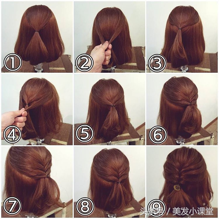 懒人编发技巧6款编发搞定,编发教程美出高级感日常编发