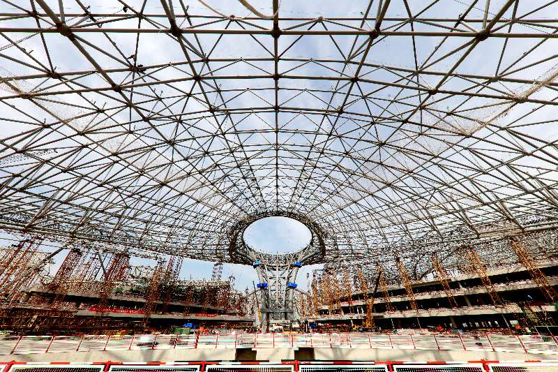 新机场钢结构效果图,北京新机场工程