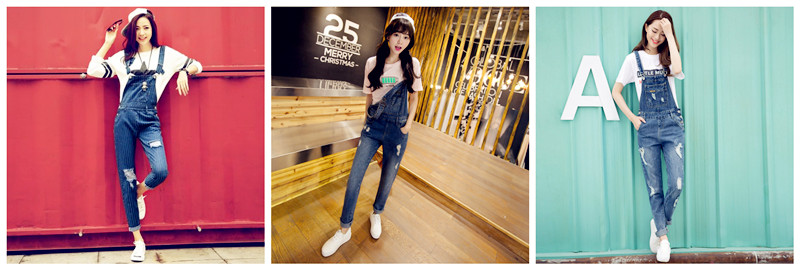 背带牛仔裤怎么搭配图片女,背带牛仔裤搭配什么上衣40多岁女