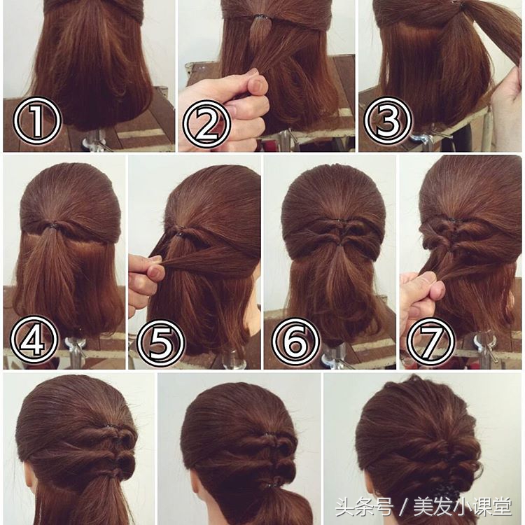 懒人编发技巧6款编发搞定,编发教程美出高级感日常编发