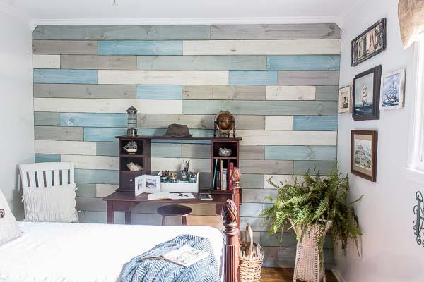 卧室背景墙直接上木板,卧室墙面重新处理