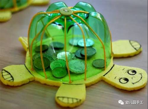 怎么用一个塑料瓶给小乌龟做家,幼儿用鸡蛋盒制作手工小乌龟教程