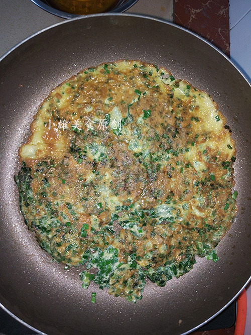 韭菜煎鸡蛋饼正确做法,韭菜煎鸡蛋饼的做法辅食