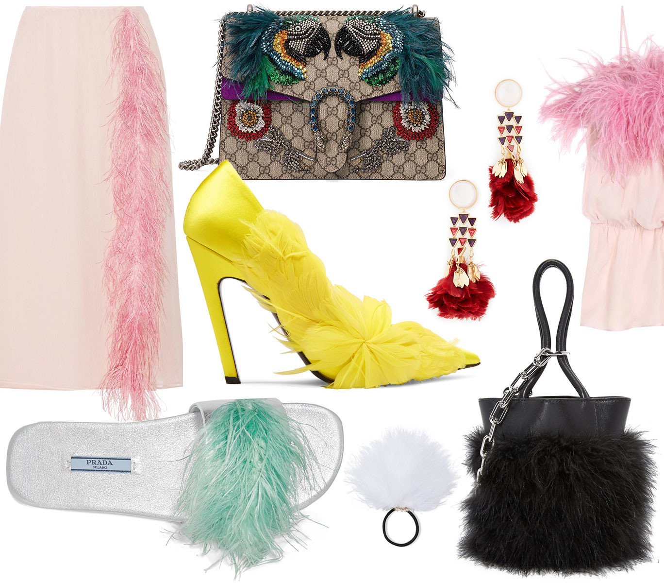 今年流行的羽毛女款衣服,最流行羽毛衣