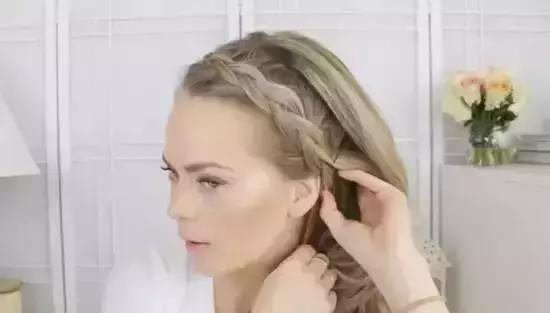 范冰冰公主头两侧盘发编发,范冰冰式麻花辫编发详解