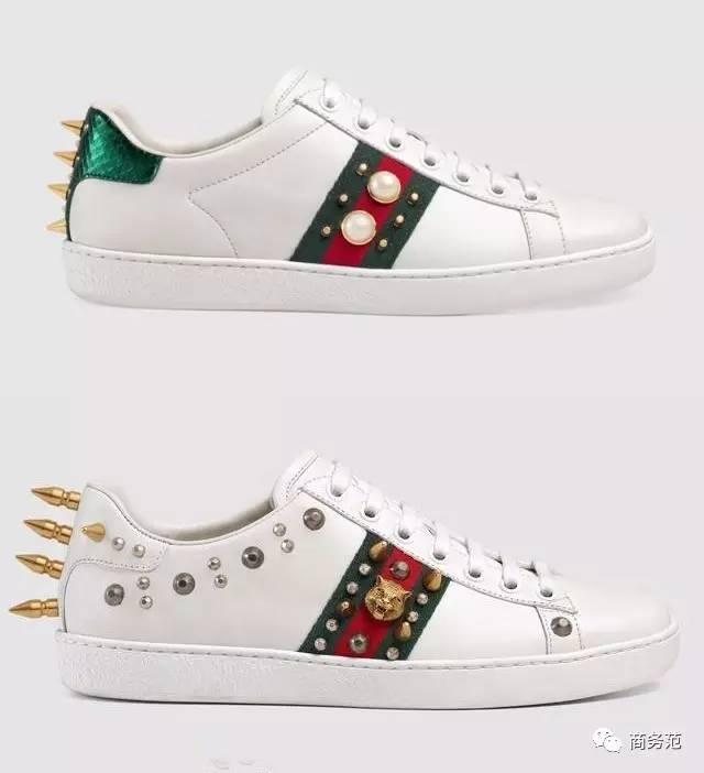 gucci刺绣小白鞋图案,gucci小白鞋金字母