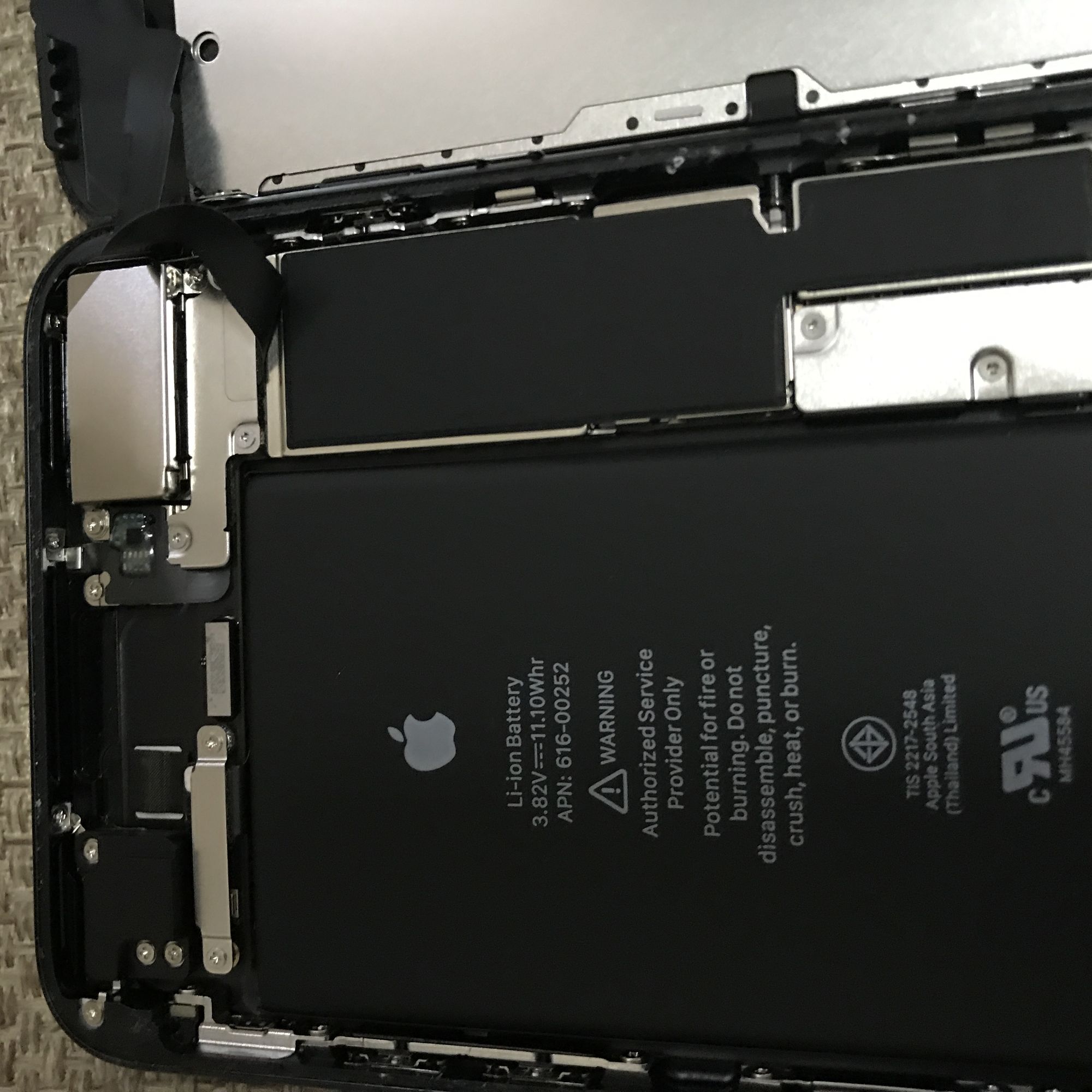 苹果7p磨砂黑拆机,苹果7plus磨砂黑拆机