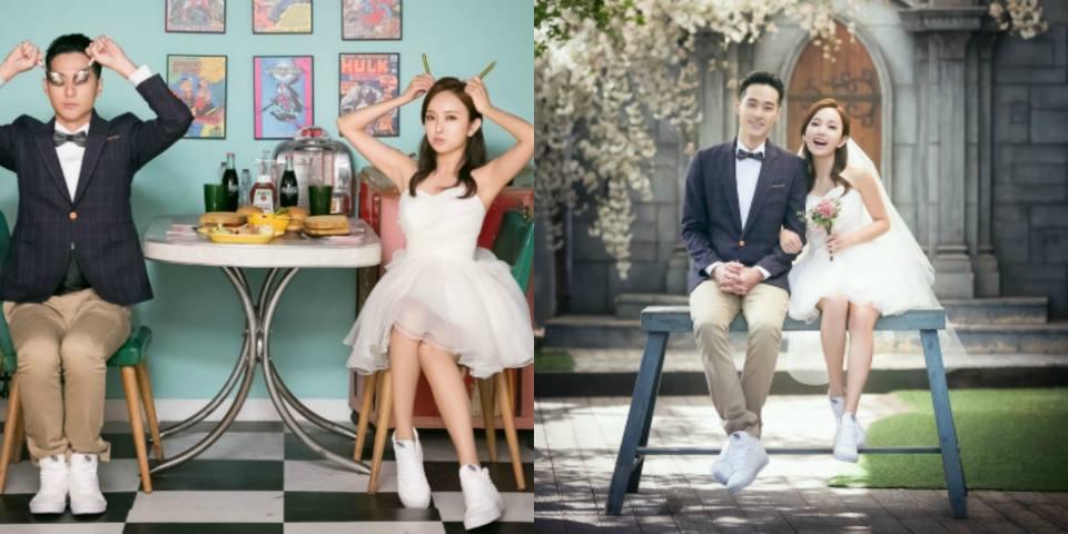 婚纱不搭球鞋就落伍!盘点8个中西方穿球鞋拍婚纱的女星