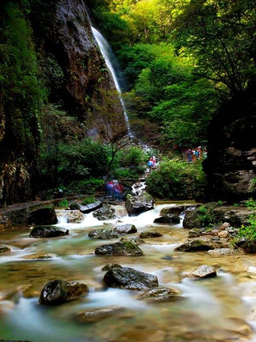焦作旅游青龙峡风景图,焦作青龙峡风景区瀑布