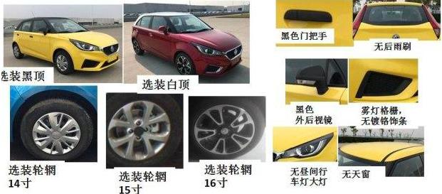 全新名爵mg3尺寸,名爵mg3新车报价