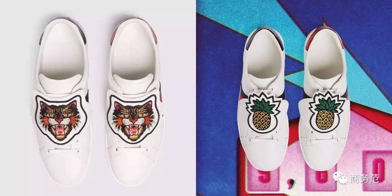 gucci刺绣小白鞋图案,gucci小白鞋金字母