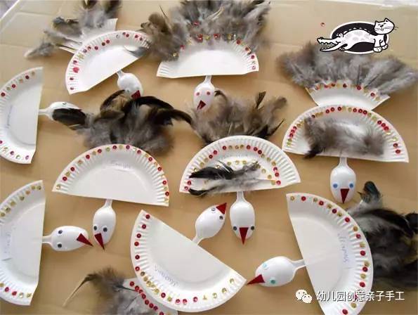 幼儿撕纸动物手工作品简单又好看,立体手工制作幼儿园废物利用动物