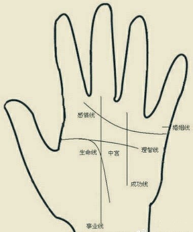 看面相识桃花,揭秘手相上的9大桃花纹图