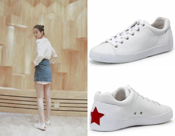 关关的涂鸦款小白鞋，杨幂、唐嫣都有穿，她们也买99元鞋子？