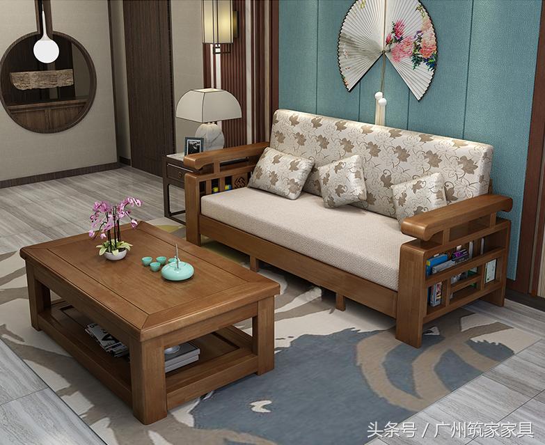 现在沙发床好还是实木床好,新中式实木床罗汉床沙发床