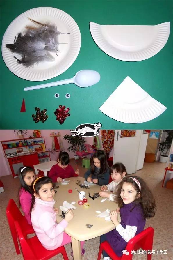 幼儿撕纸动物手工作品简单又好看,立体手工制作幼儿园废物利用动物