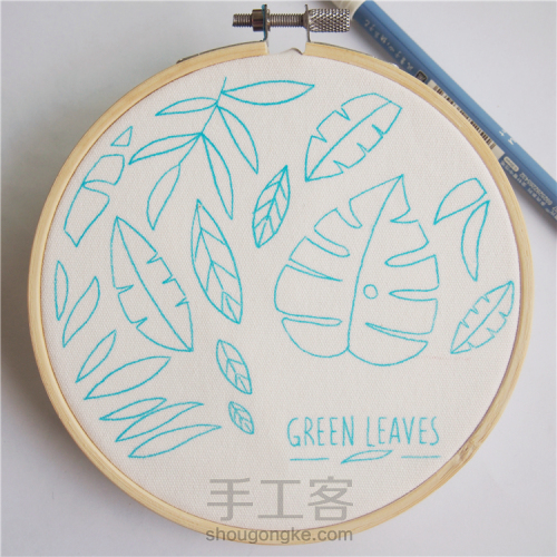 盛夏季，为你心爱的小物上绣上一片嫩绿