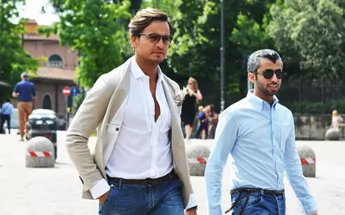 男士夏季宽松透气阔腿牛仔裤,男士夏季浅色牛仔裤搭什么短袖