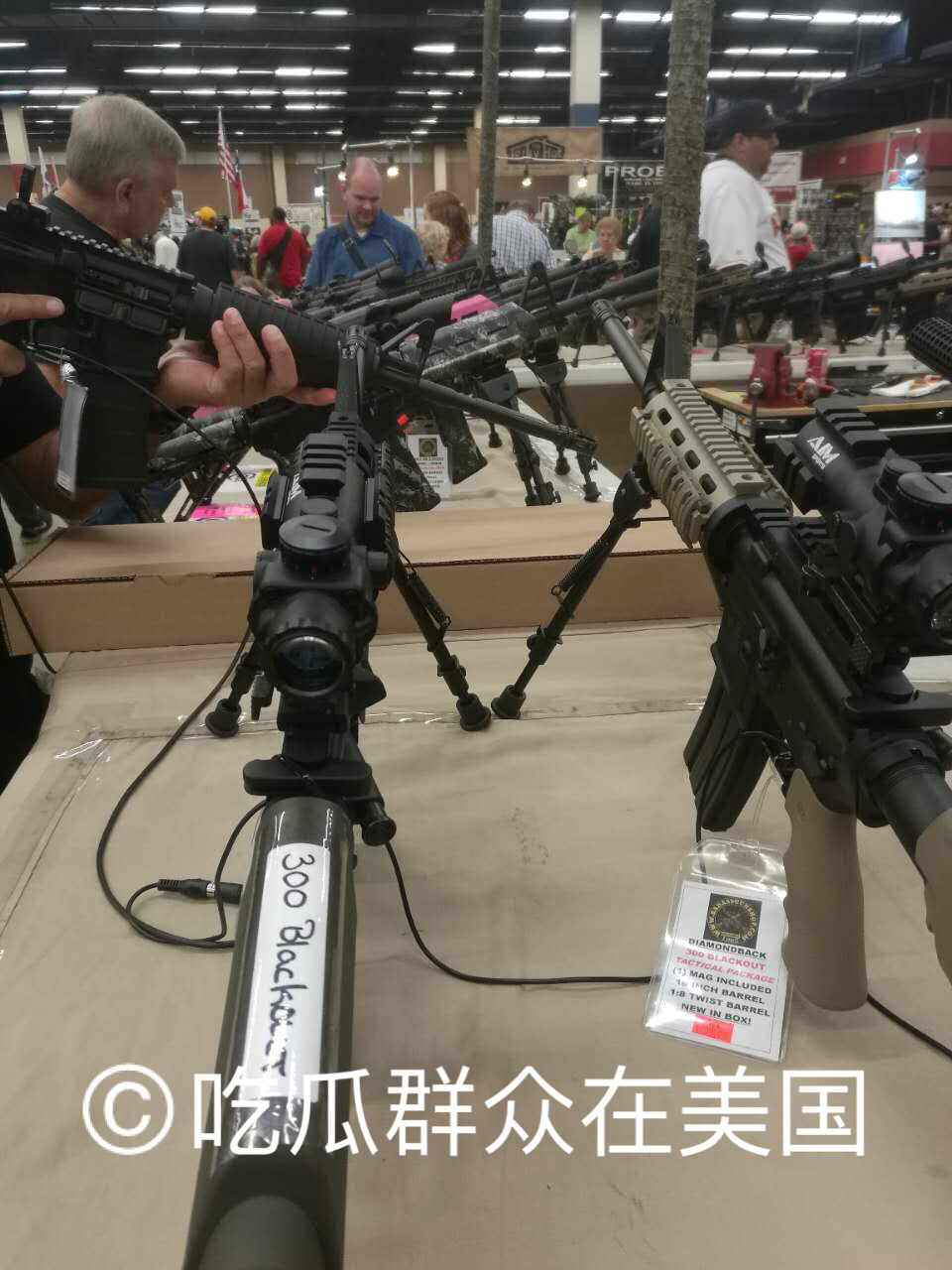 美国佛罗里达州枪展,在美国逛枪展